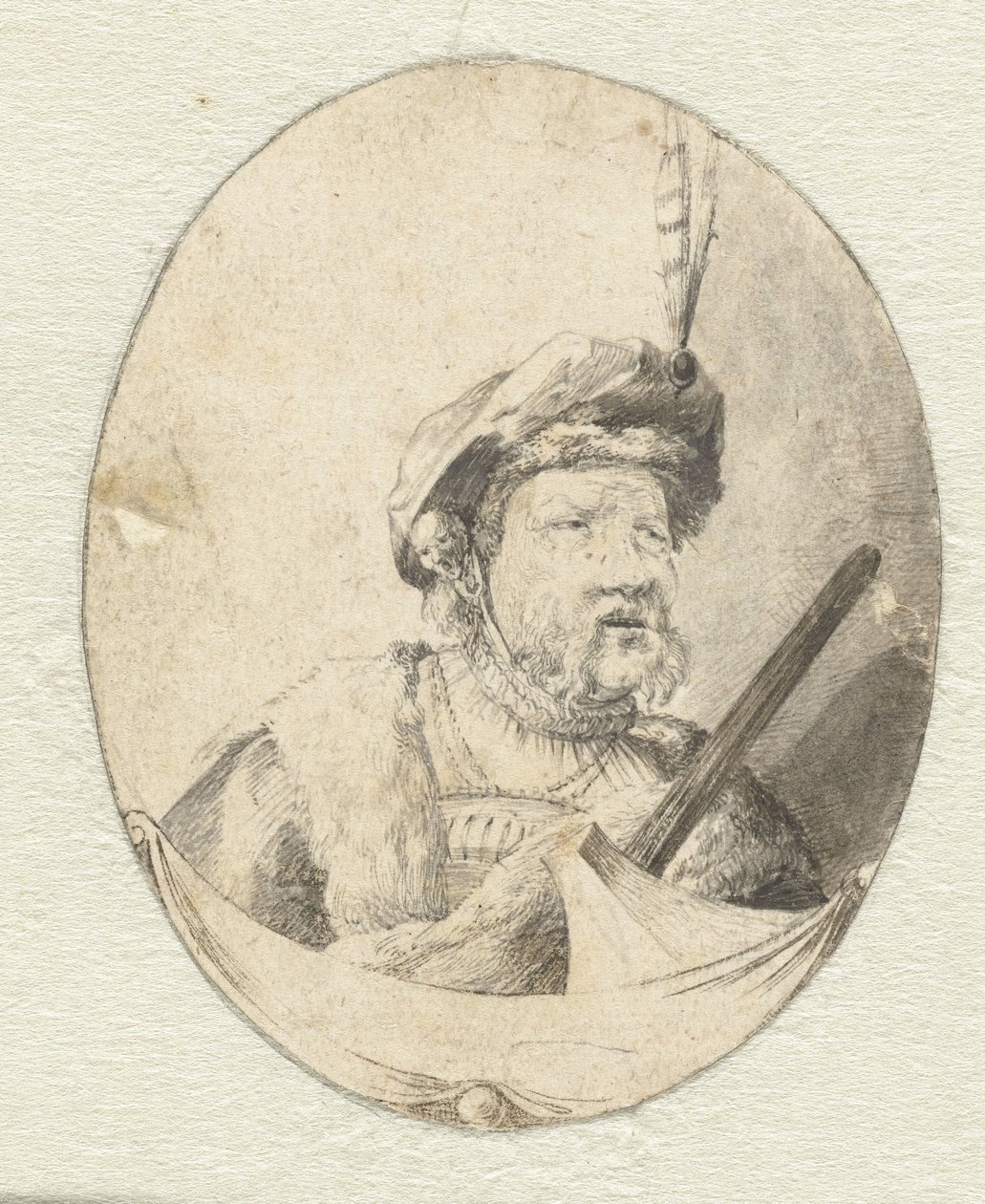 Keleti ruházatú férfi mellszobra alkotó: Pieter Cornelisz. Verbeeck (possibly)