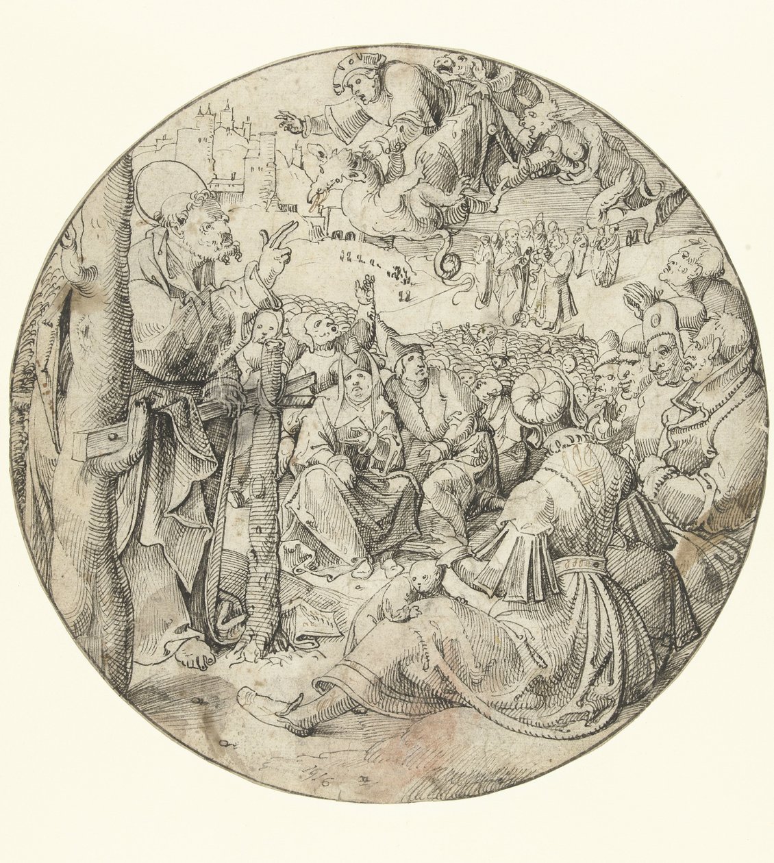 Péter okozza Simon varázsló bukását alkotó: Pieter Cornelisz. genaamd Kunst