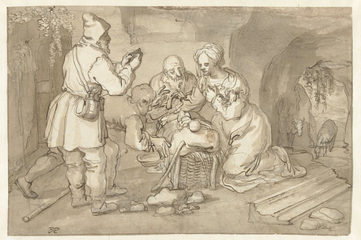 A Pásztorok imádata alkotó: Pieter Cornelisz. van Rijck