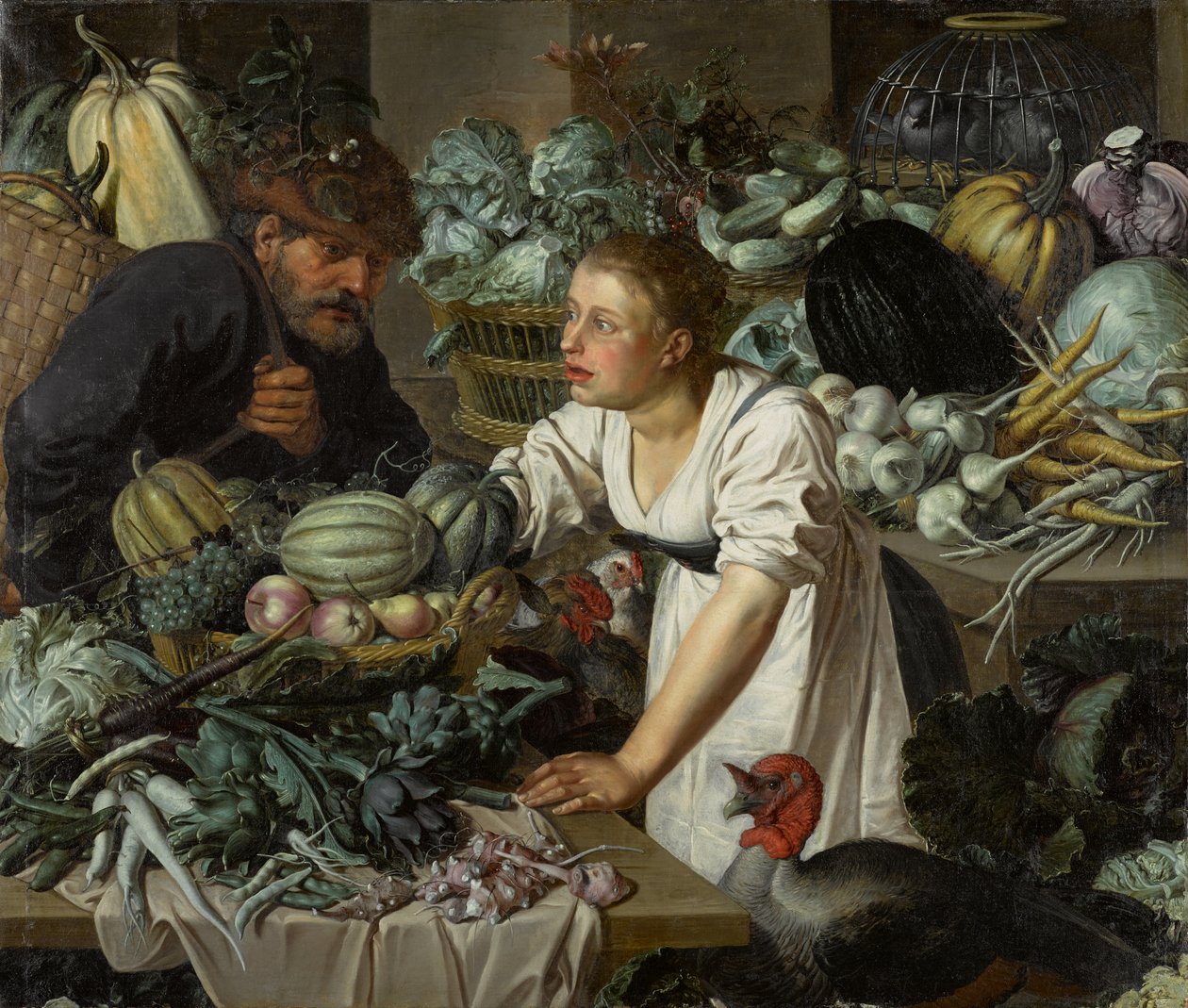 Csendélet két figurával alkotó: Pieter Cornelisz. van Rijck