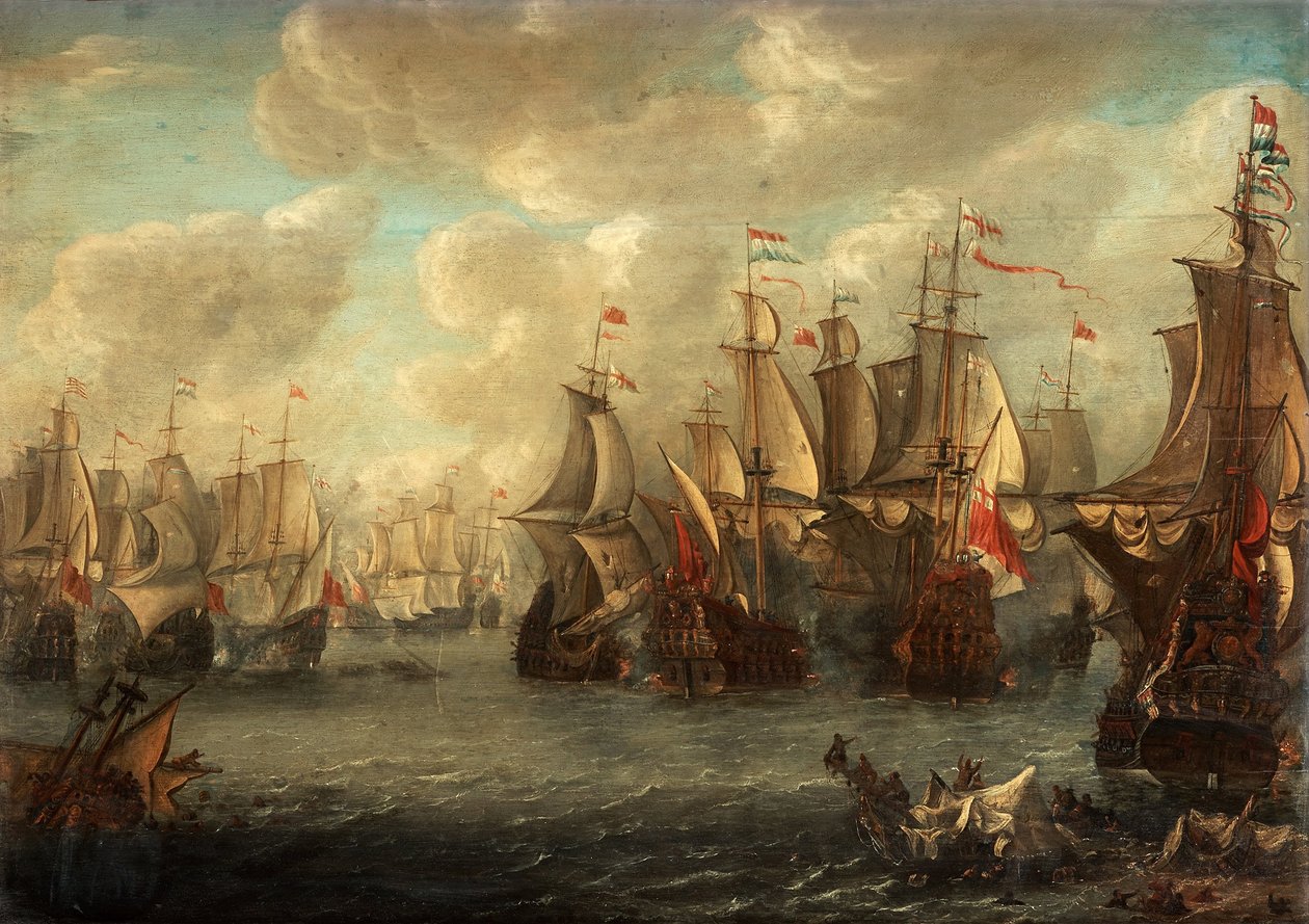 The Raid on the Medway, 1667 alkotó: Pieter Cornelisz van Soest