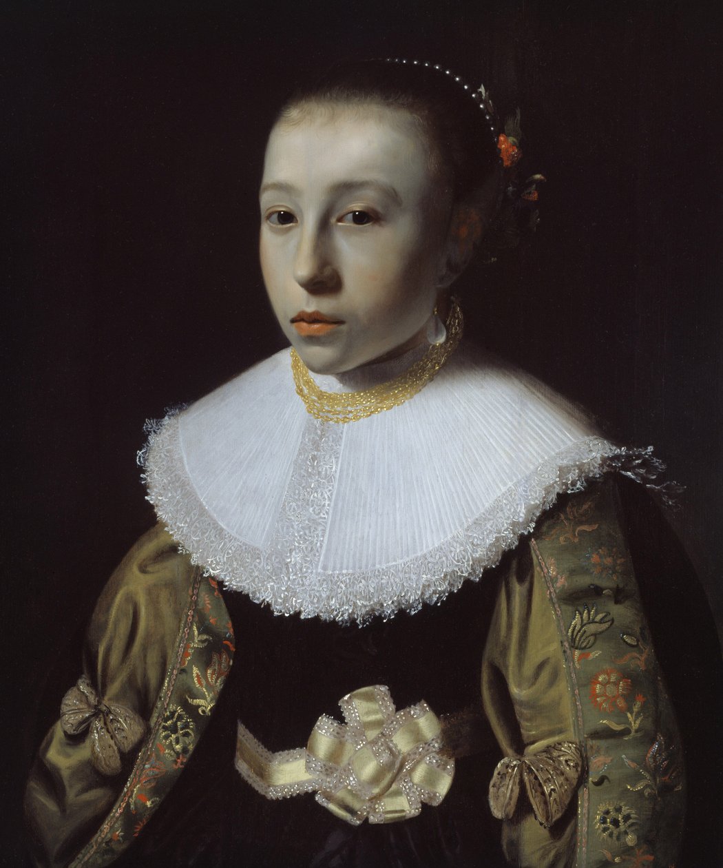 Fiatal lány portréja, 1633-35 alkotó: Pieter Dubordieu