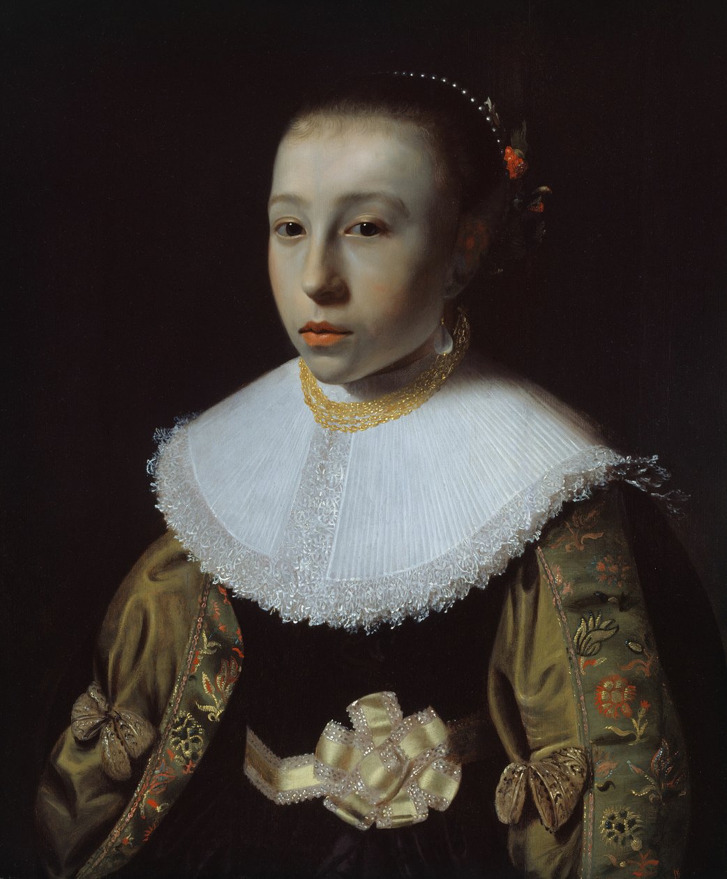 Fiatal lány portréja, 163335. alkotó: Pieter Dubordieu