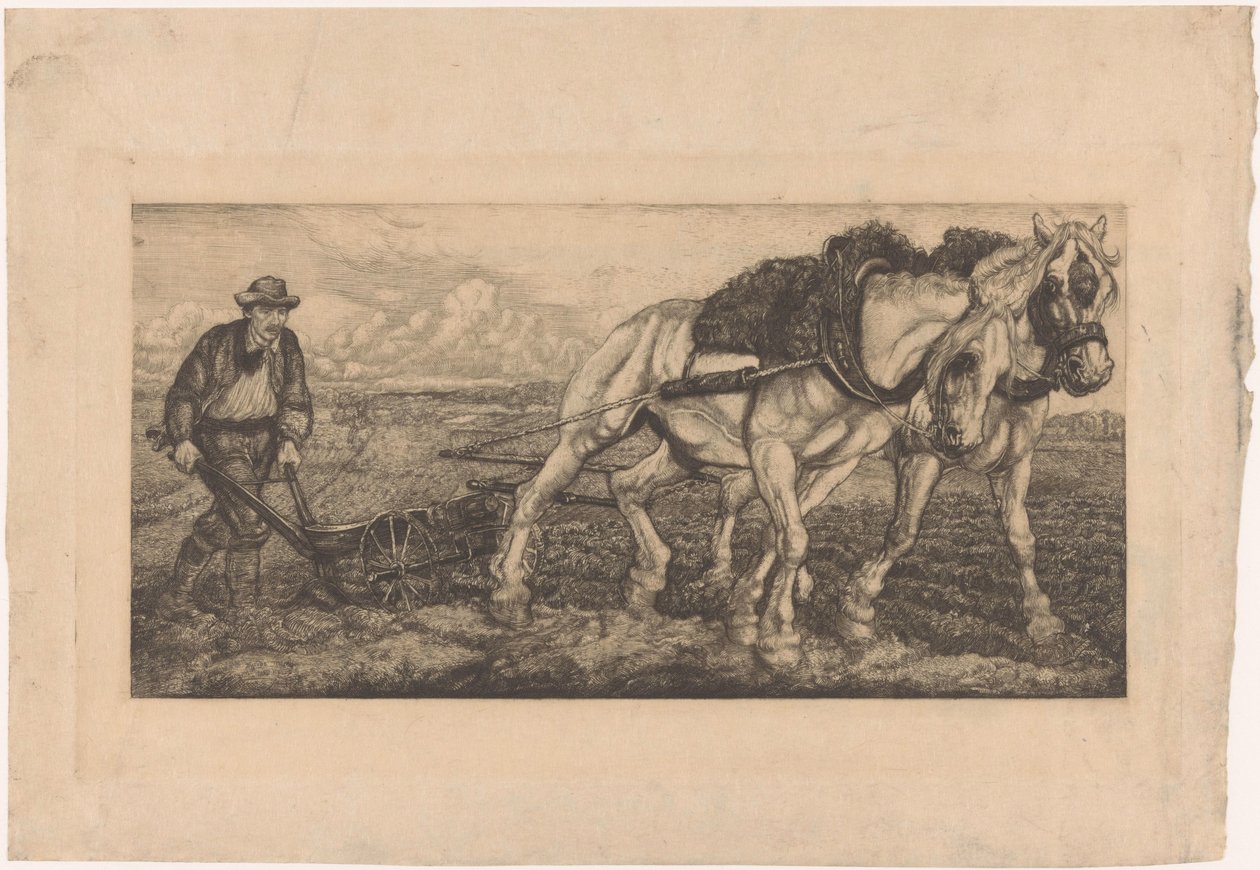 Két szántó ló alkotó: Pieter Dupont