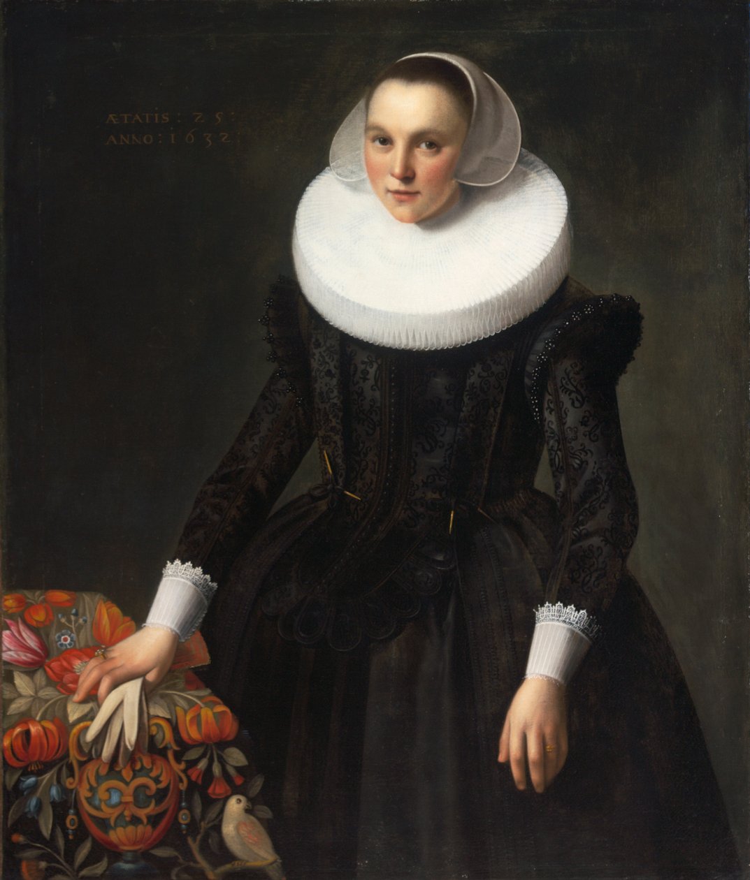 Fiatal hölgy portréja - Fiatal hölgy portréja, Grebber, Pieter Fransz de (kb. 1600-1652/3). olajfestmény alkotó: Pieter Fransz. de Grebber