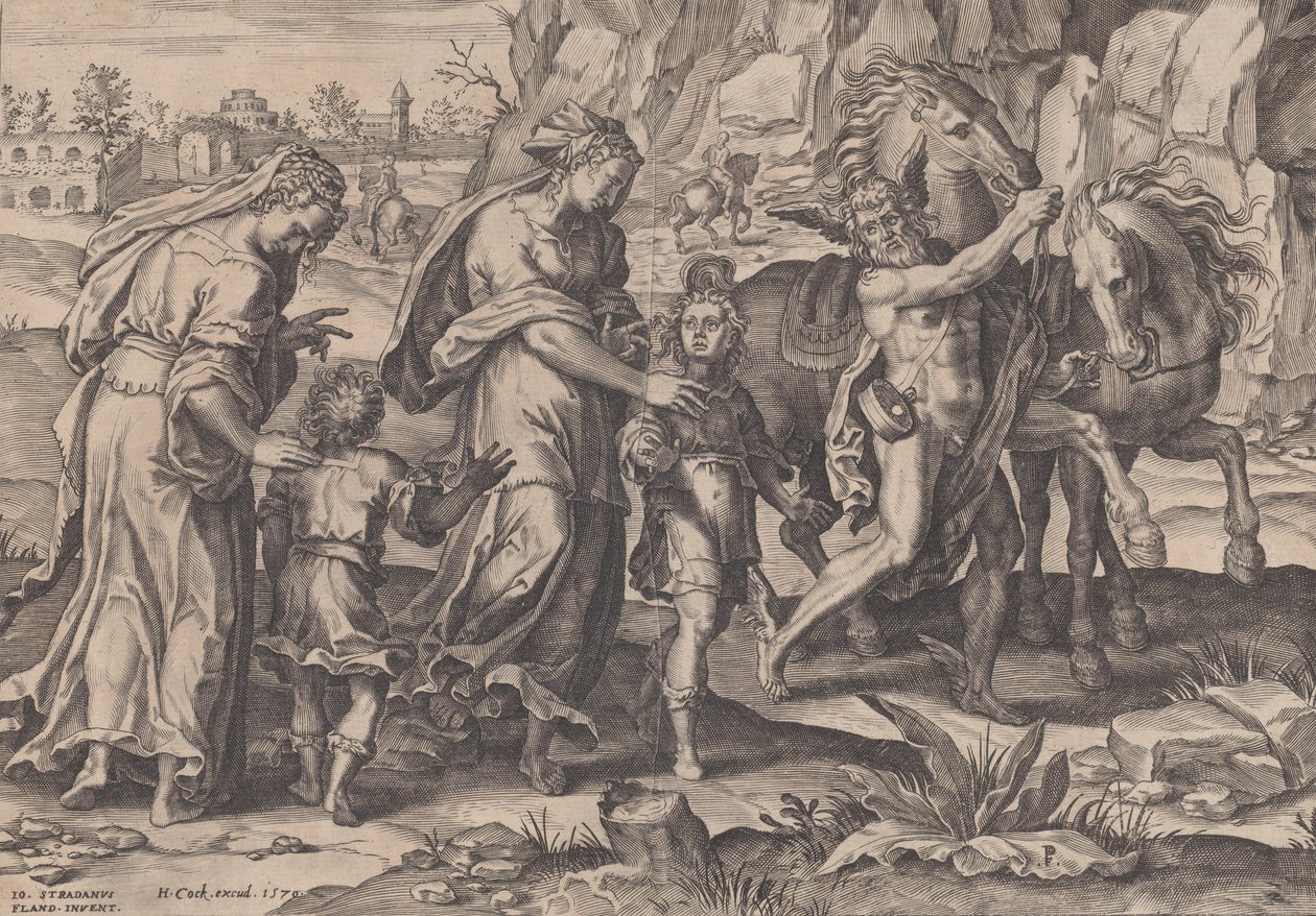 Ifjúság, Az emberi élet menetéből, 1570. alkotó: Pieter Furnius