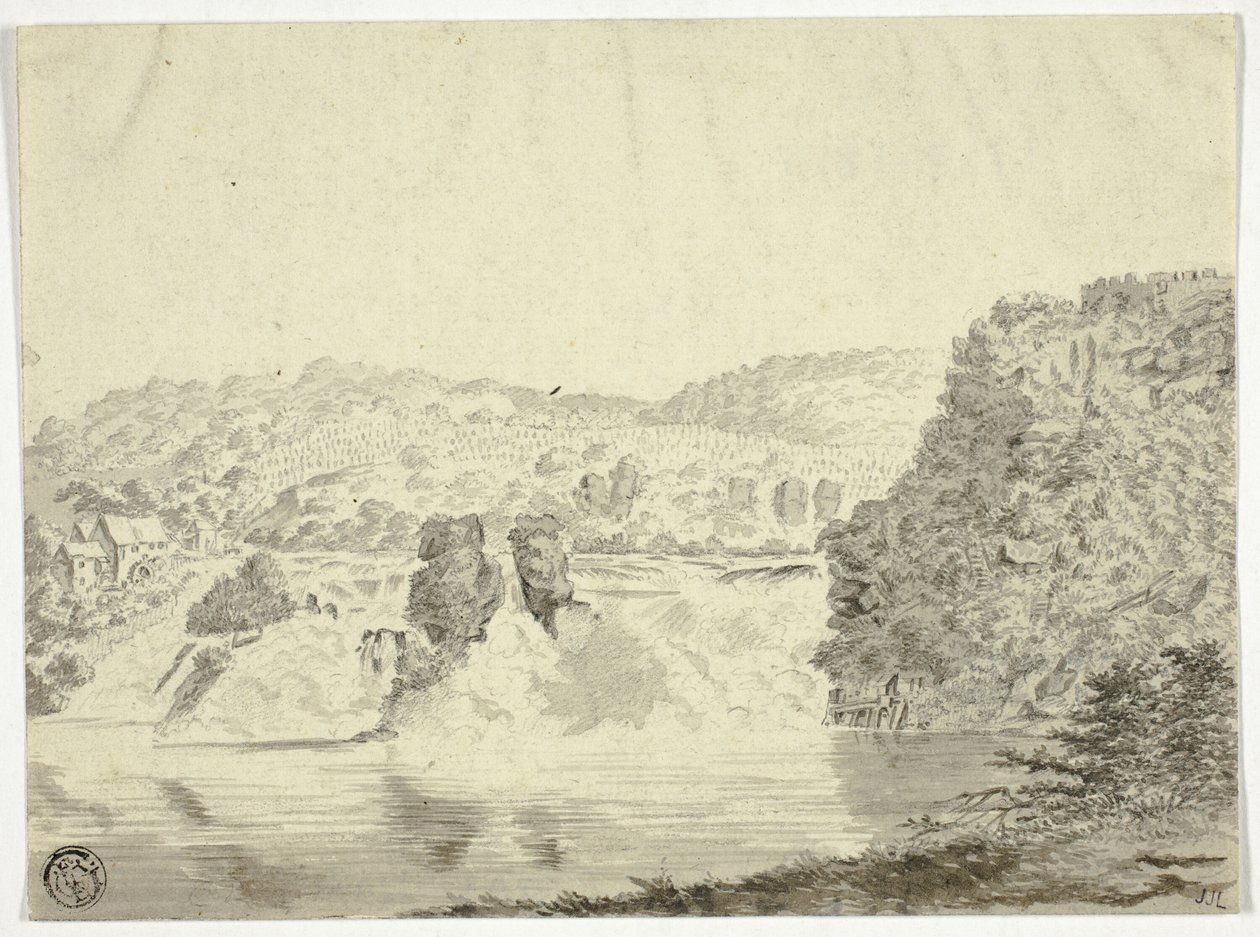 Rhone vízesés Schafhausen közelében alkotó: Pieter Gaal