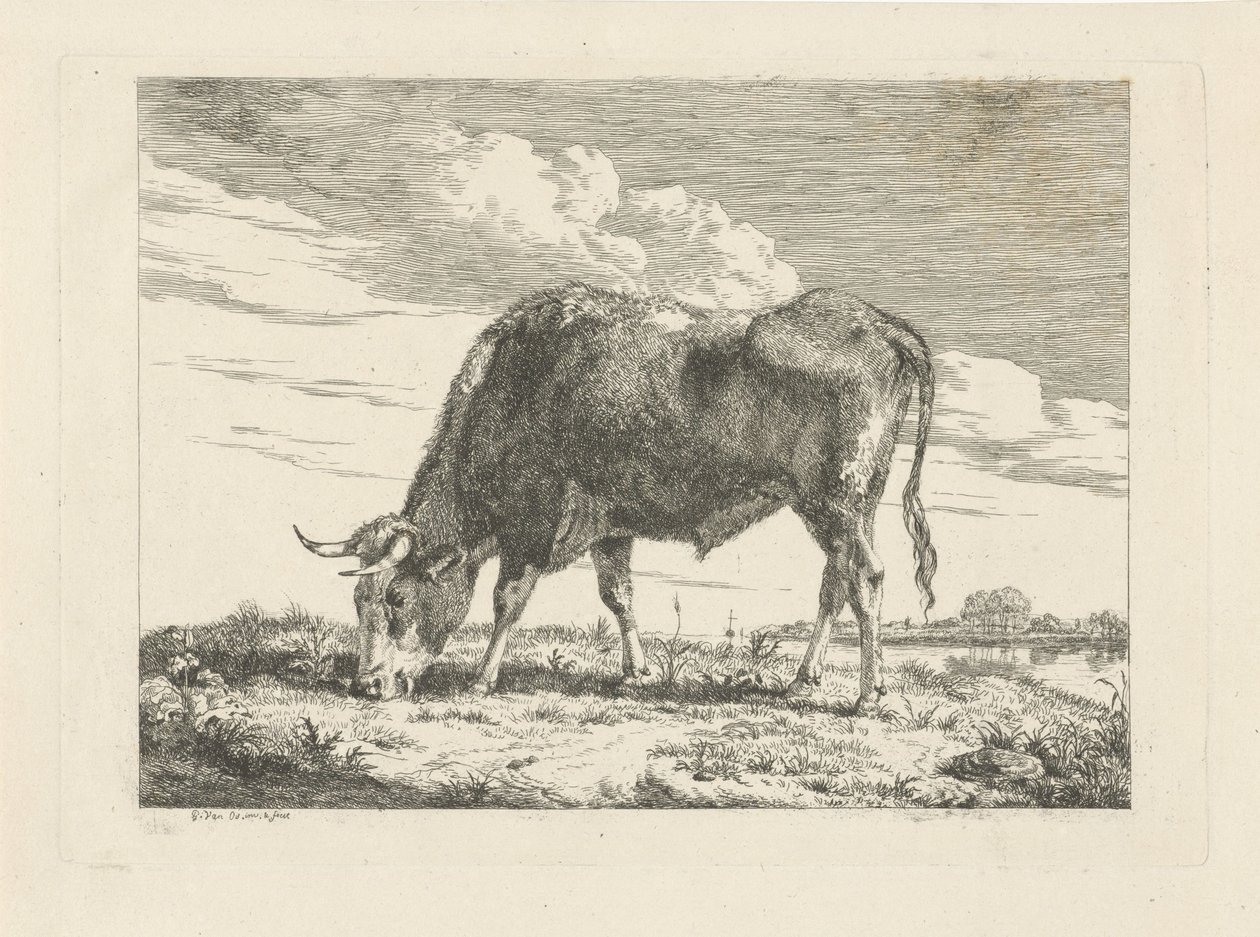 legelő tehén alkotó: Pieter Gerardus van Os