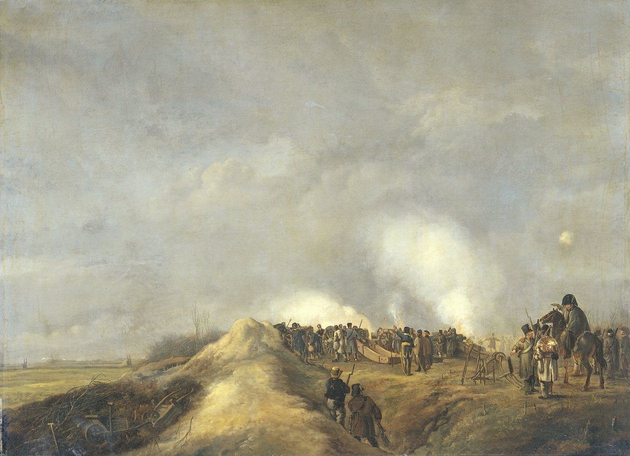 Naarden bombázása, 1814. április alkotó: Pieter Gerardus van Os
