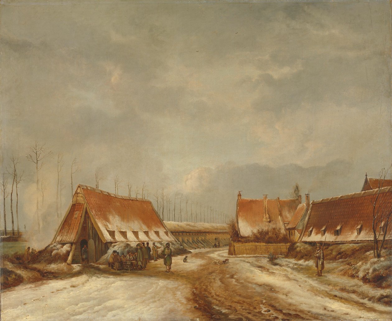 A kazamaták Naarden előtt, 1814 alkotó: Pieter Gerardus van Os