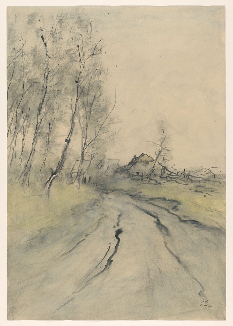 szárazföldi útvonal alkotó: Pieter H.J.J. Ras (signed by artist)