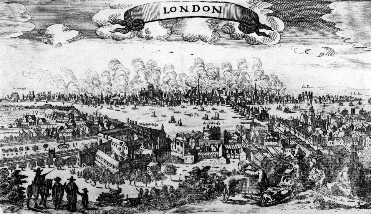 A londoni nagy tűzvész szárnya, 1666 alkotó: Pieter Hendricksz Schut