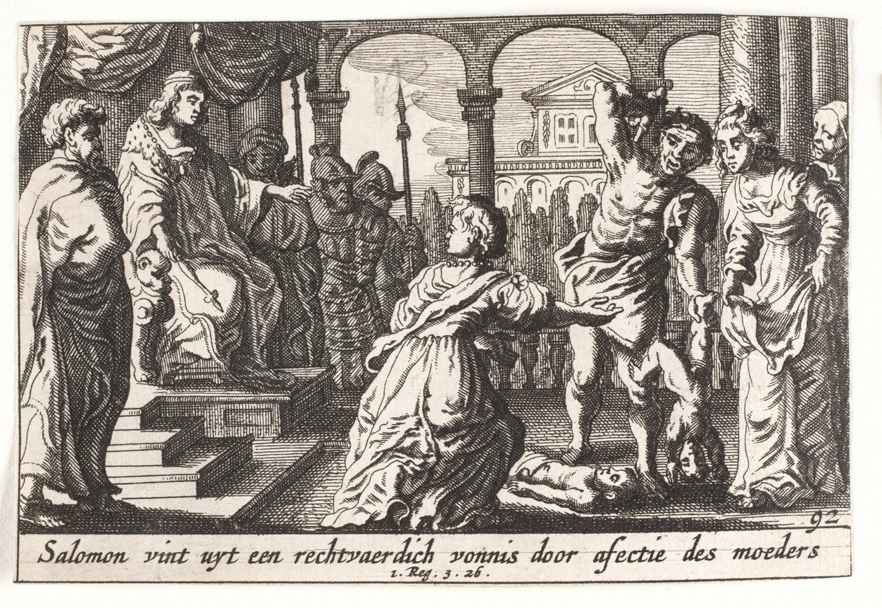 Salamon ítélete alkotó: Pieter Hendriksz. Schut