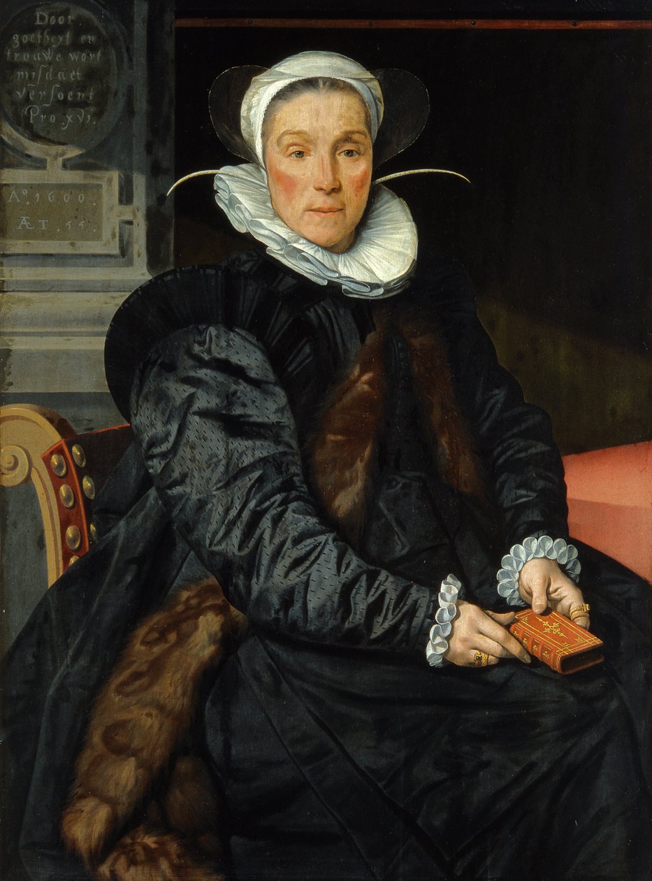 Susanna Taymon, Christoffel Roels feleségének portréja, 1600 alkotó: Pieter Pietersz the Elder