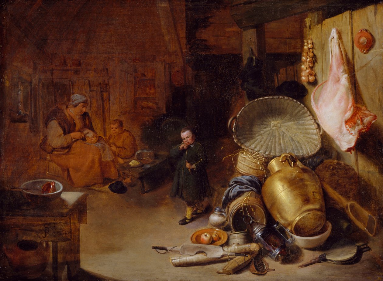 Belső figurákkal, 1643 alkotó: Pieter Jacobsz Duyfhuysen