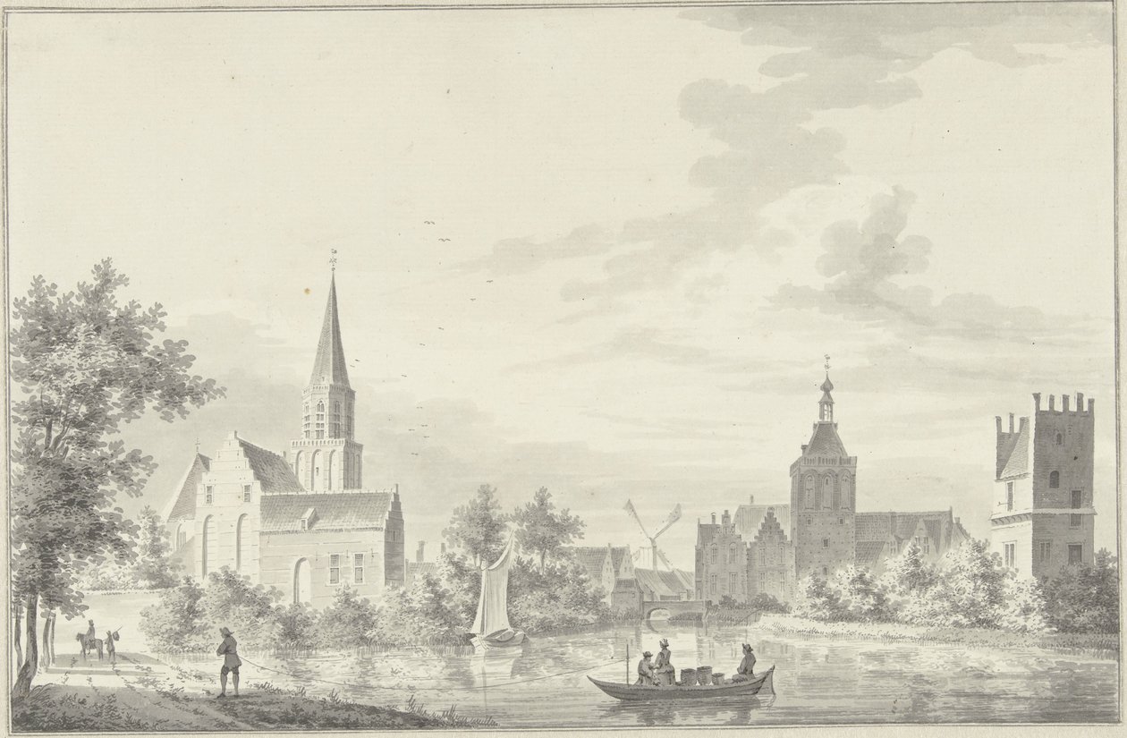 Culemborg kilátása alkotó: Pieter Jan van Liender