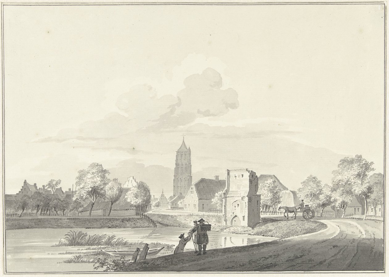 A Veerpoort maradványai Heukelomban alkotó: Pieter Jan van Liender