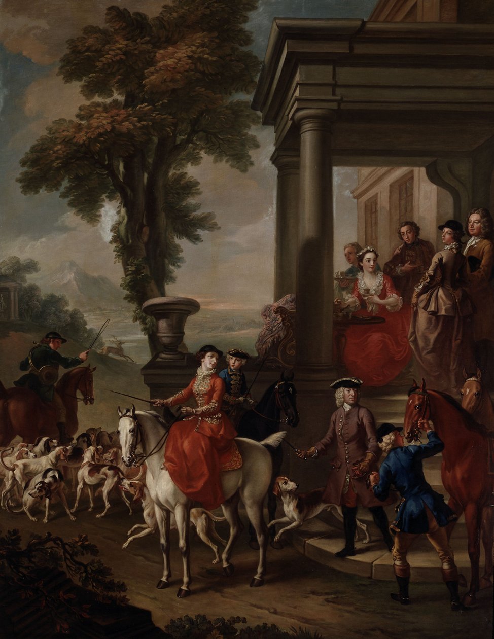 A találkozó, 1743 körül (olaj, vászon) alkotó: Pieter Jan van Reysschoot