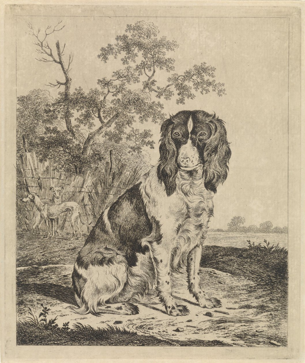 Ülő fogoly kutya alkotó: Pieter Janson