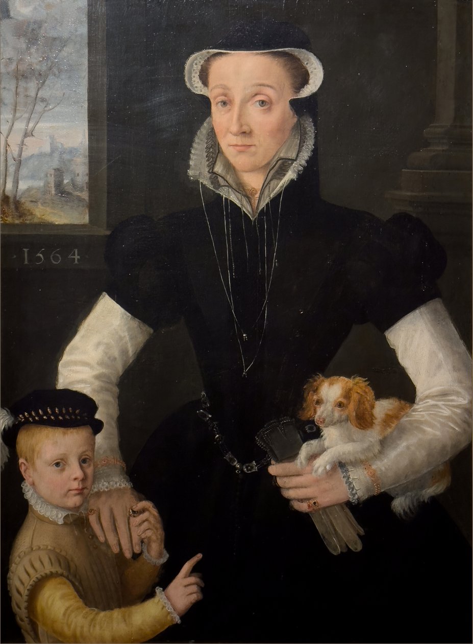 Özvegy a fiával alkotó: Pieter Jansz. (manner of) Pourbus