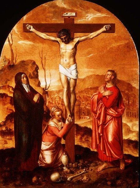 Keresztre feszítés alkotó: Pieter Jansz. Pourbus