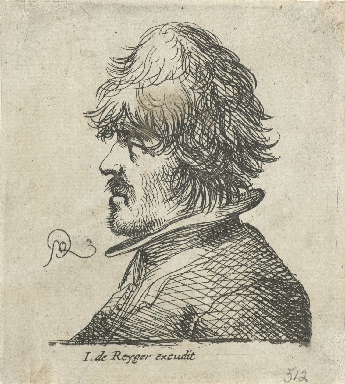 Halászsapkás férfi portré mellszobra alkotó: Pieter Jansz Quast