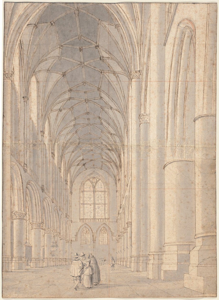 A Szent Bavo templom belseje, Haarlem alkotó: Pieter Jansz Saenredam