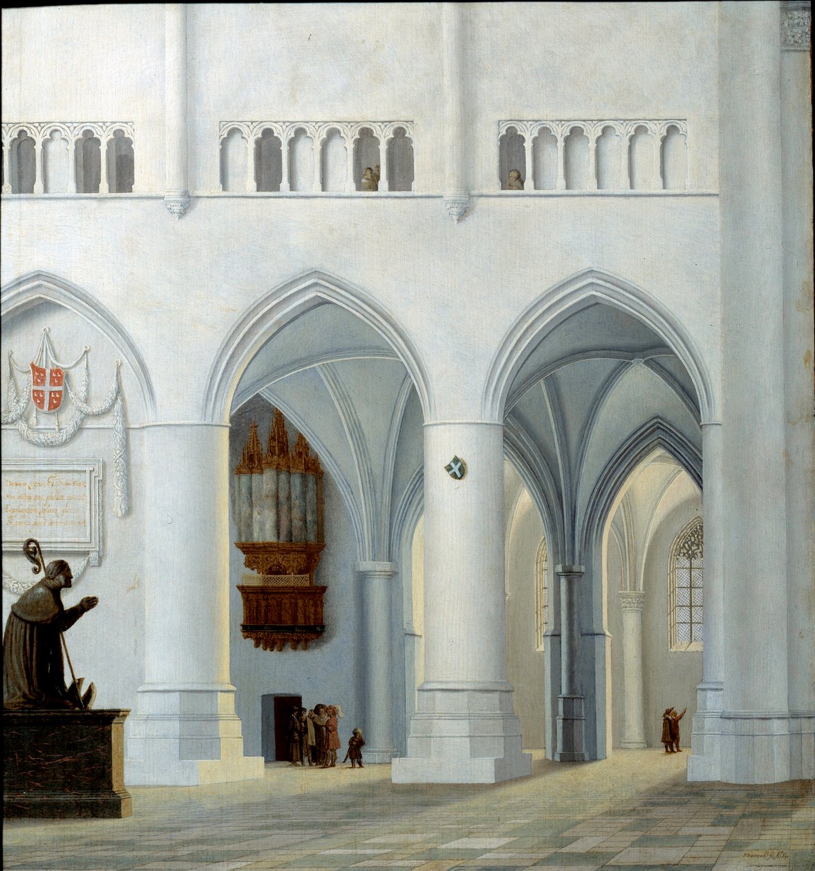 A haarlemi Szent Bavon-templom belseje Pieter Jansz Saenredam (1597-1665) festménye (ec.holl.) 1630 alkotó: Pieter Jansz Saenredam