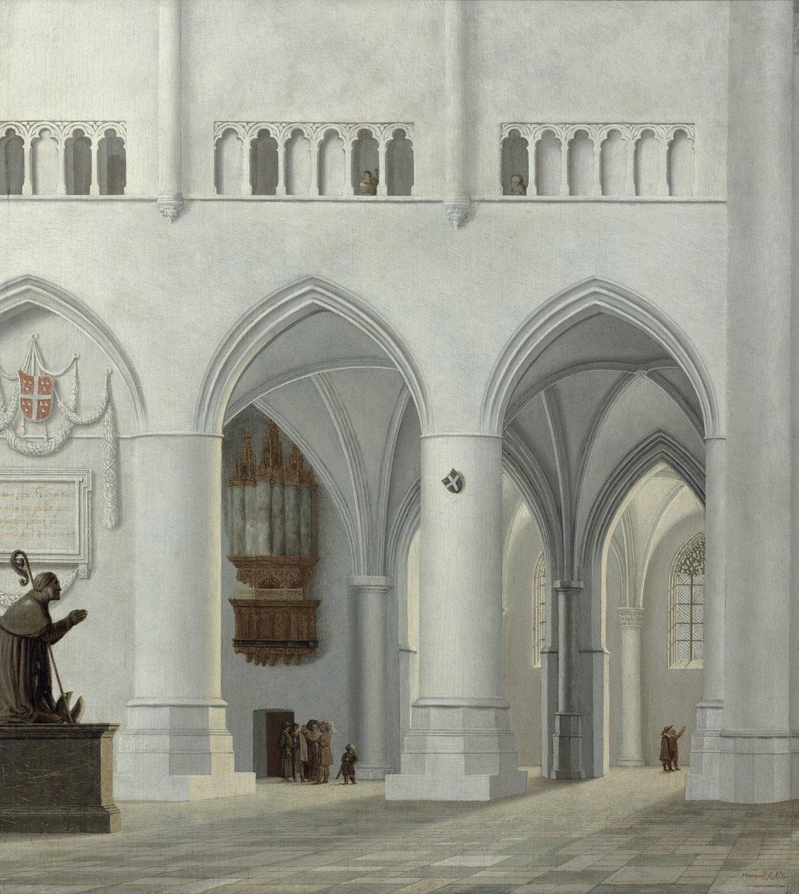 A Szent Bavo-templom belseje, Haarlem, 1630 alkotó: Pieter Jansz Saenredam
