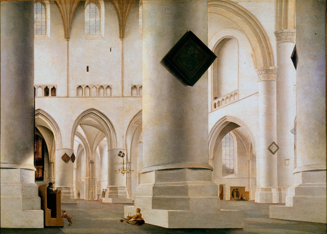 A Haarlemi Nagytemplom belseje Pieter Saenredam (1597-1665) festménye (ec.holl.) 1636-1637 V. 59x81 cm London, nemzeti galéria alkotó: Pieter Jansz Saenredam