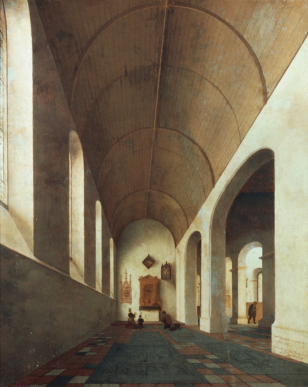 Szent Antal-kápolna az utrechti Szent János-templomban alkotó: Pieter Jansz Saenredam