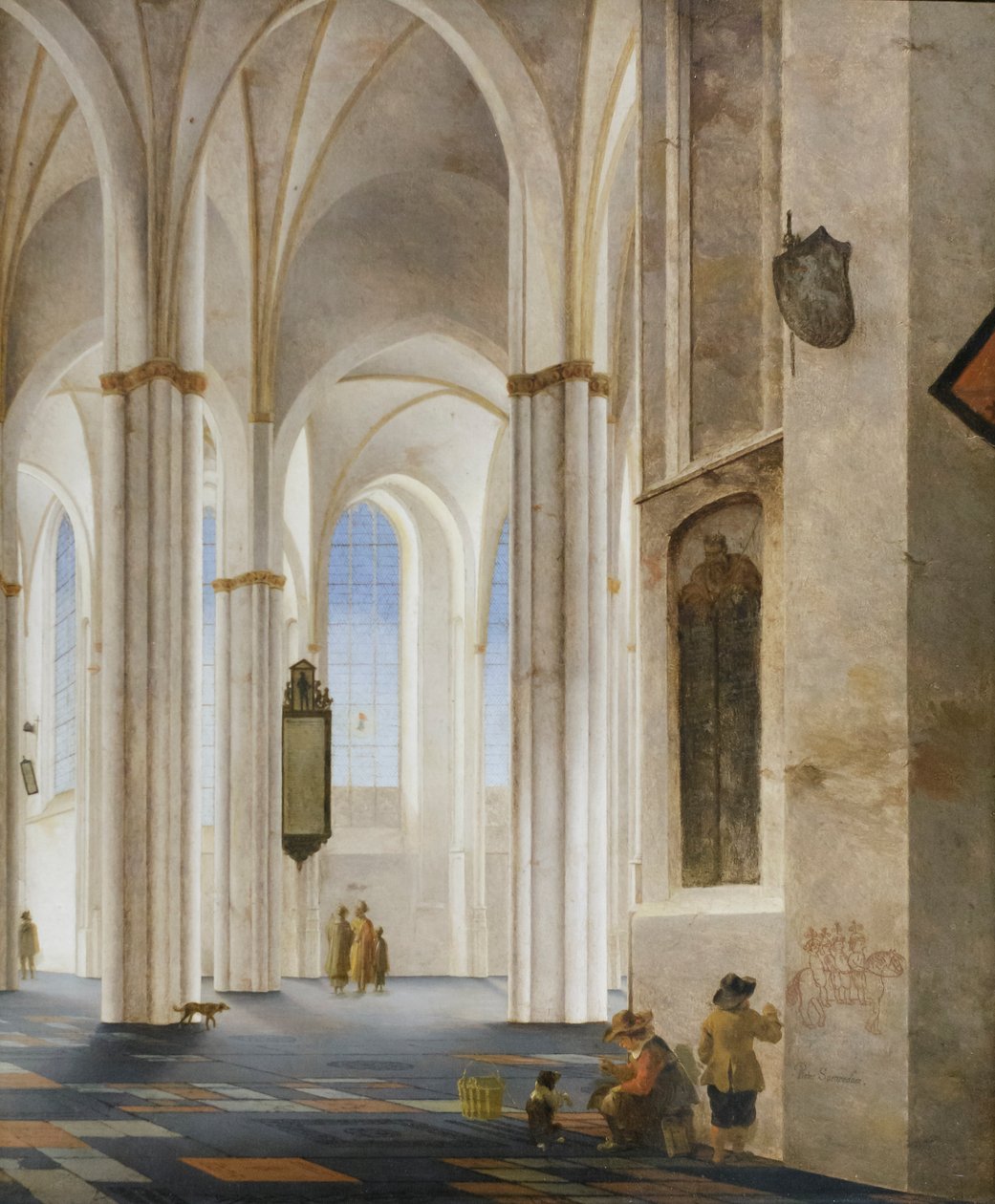 A Buurkerk belseje Utrechtben alkotó: Pieter Jansz Saenredam