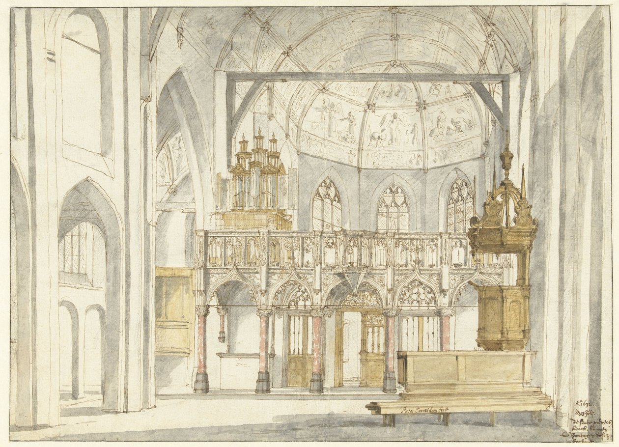 Kilátás a Sint-Petruskerk Kórusra, 