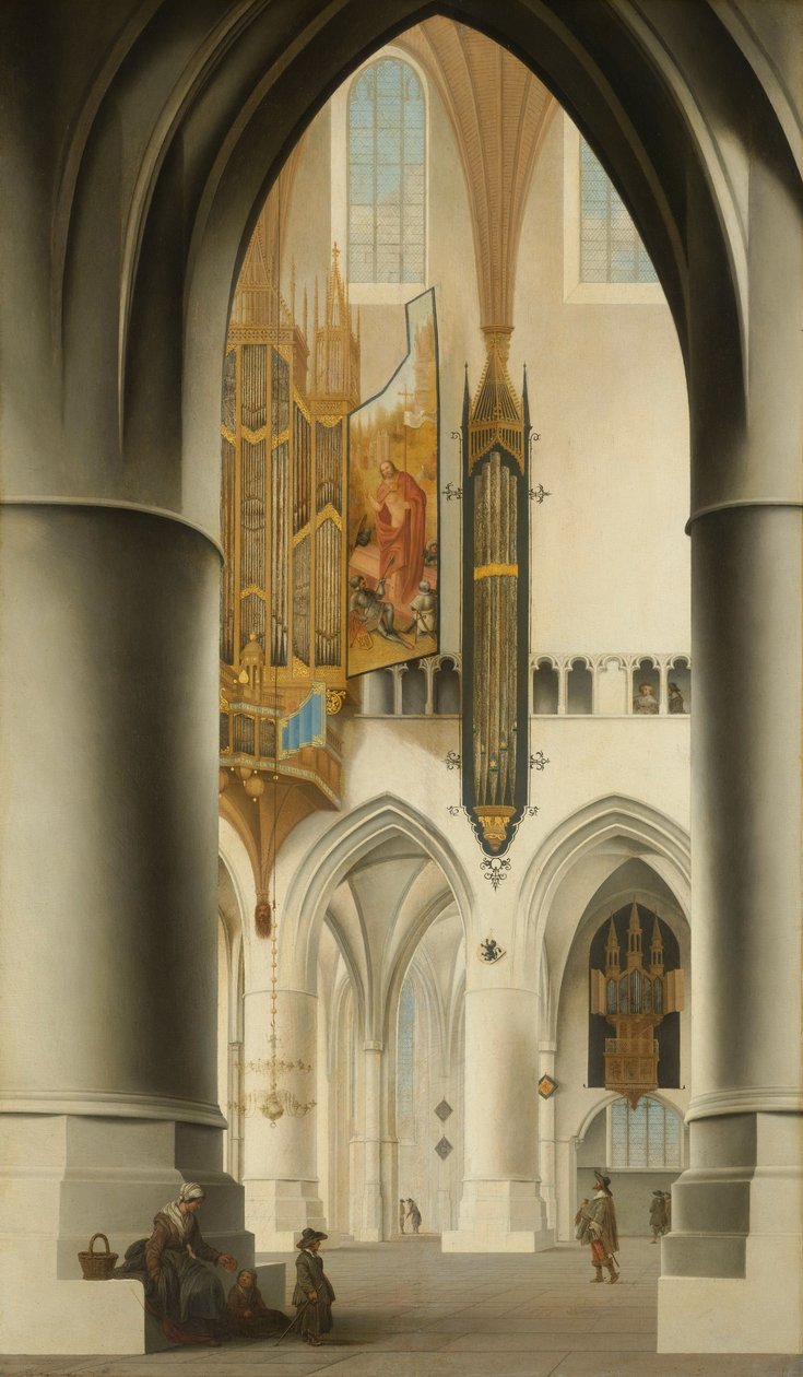 A haarlemi Szent Bavo-templom belseje, 1636 alkotó: Pieter Janszoon Saenredam
