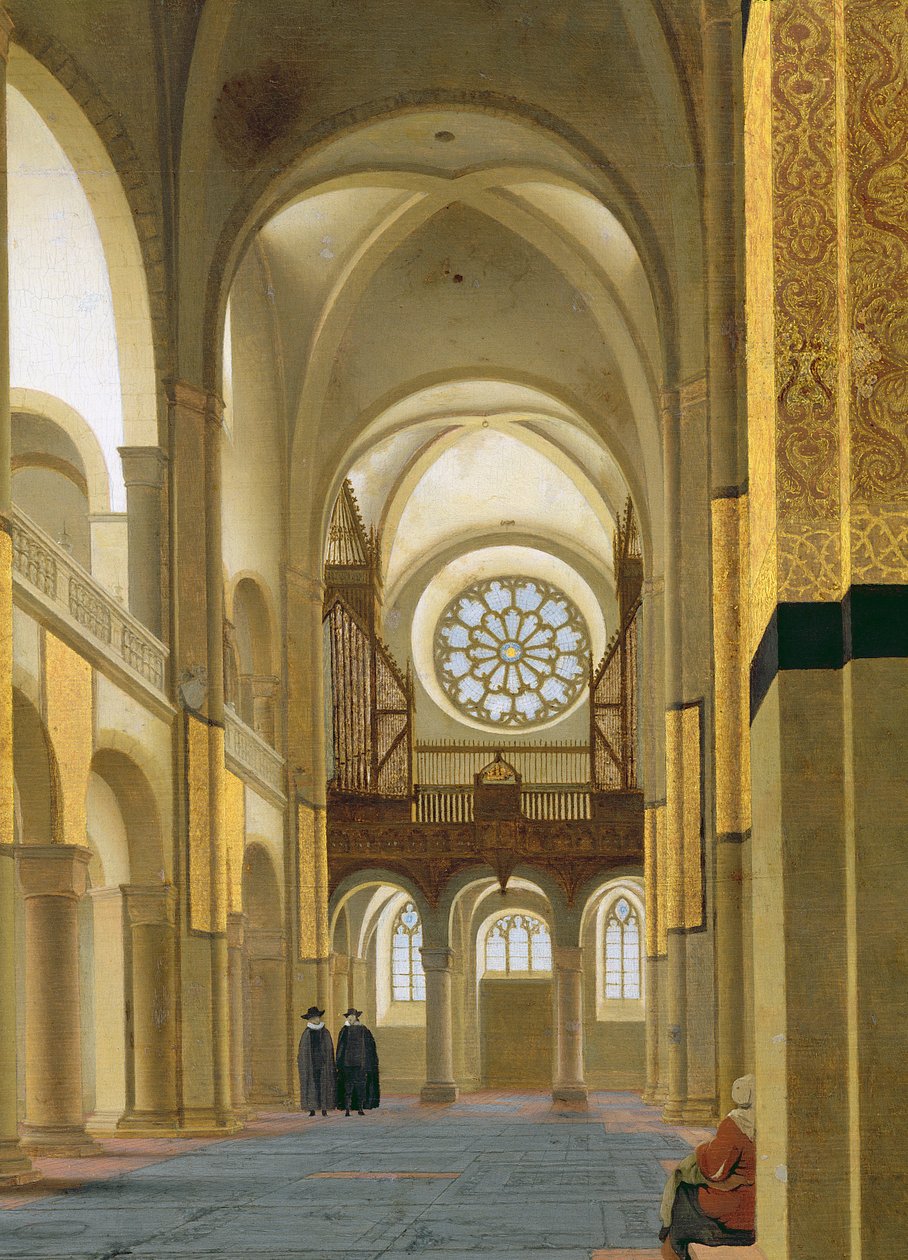 Az utrechti Marienkirche belseje, 1638 (150808 részlet) alkotó: Pieter Janszoon Saenredam
