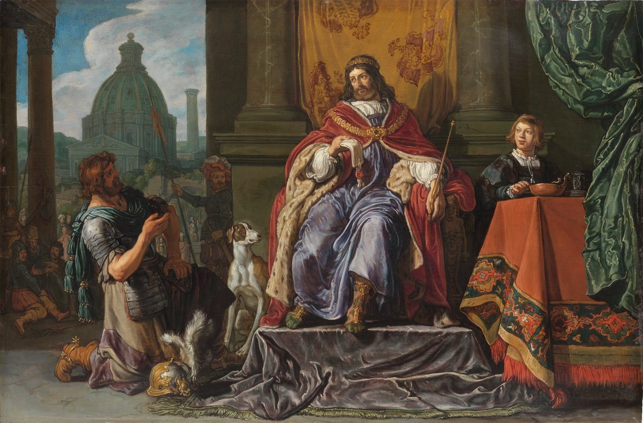 Dávid levelet ad át Uriásnak Joáb számára alkotó: Pieter Lastman