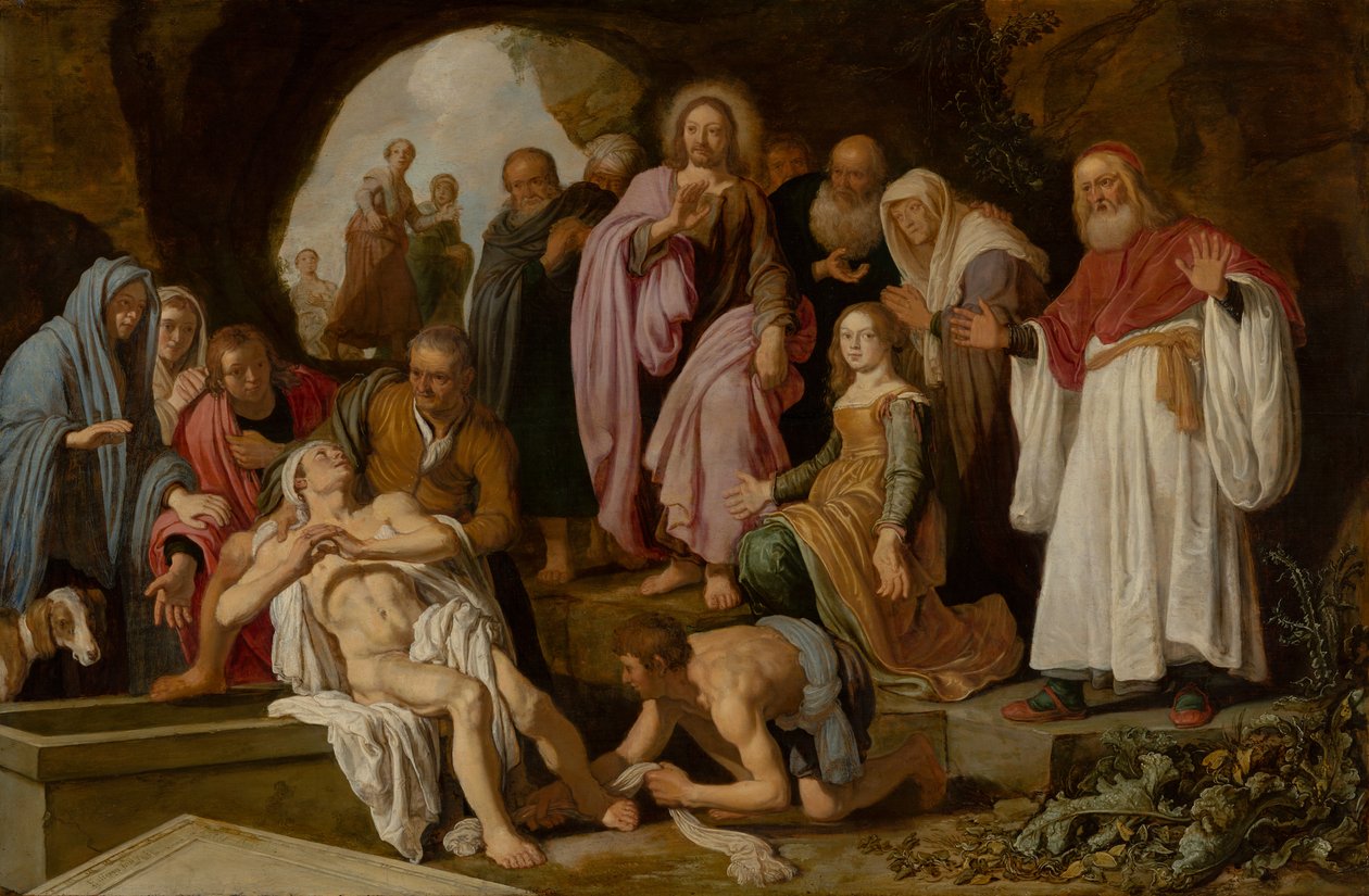 Lázár feltámasztása alkotó: Pieter Lastman