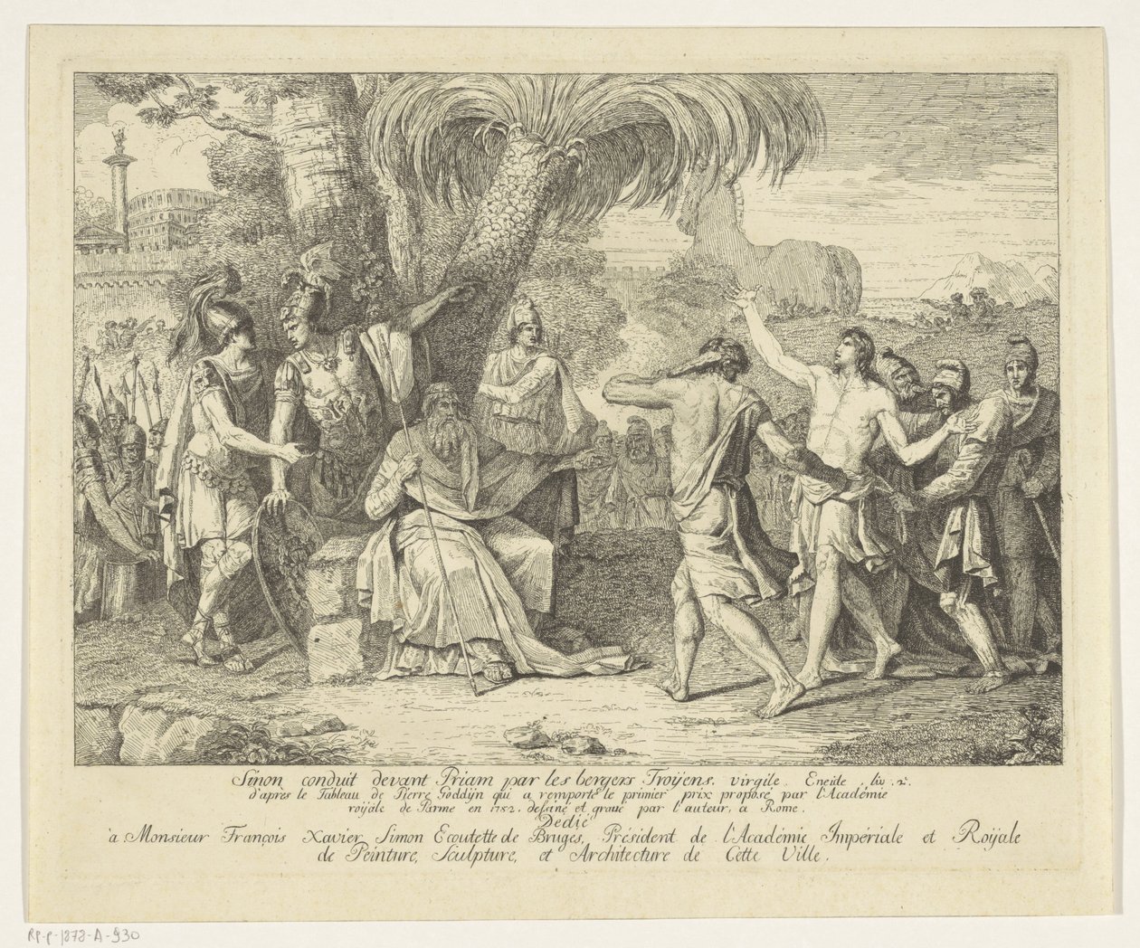 Ha nem voor Priamus gebracht alkotó: Pieter Matthias Godyn