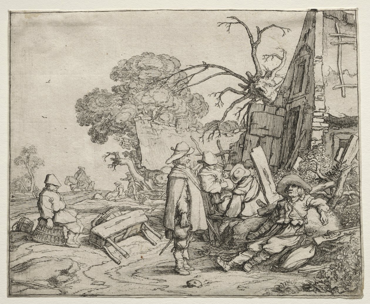 Táj katonákkal, 1626. alkotó: Pieter Molyn