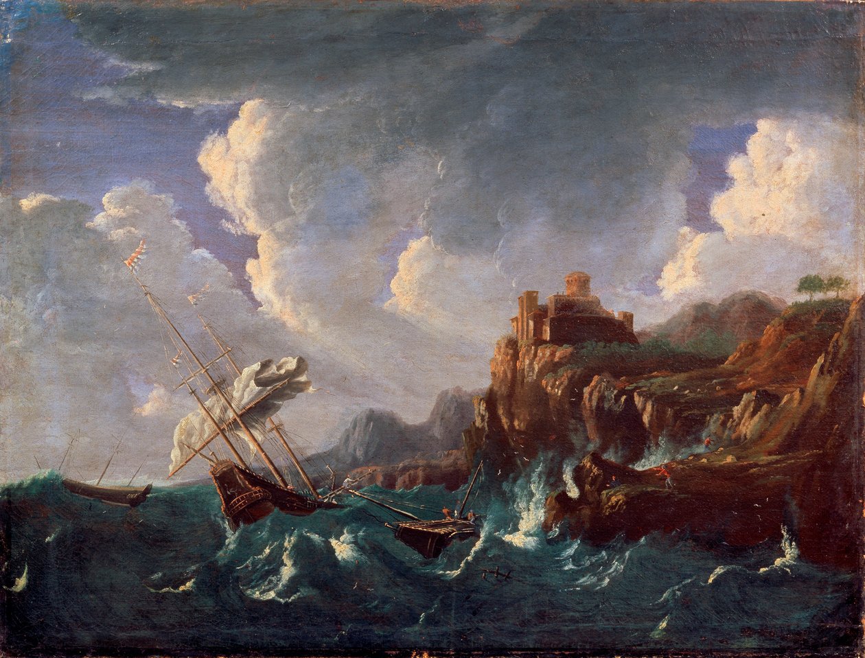 „Viharos tenger”, 17. század. alkotó: Pieter Mulier the Younger