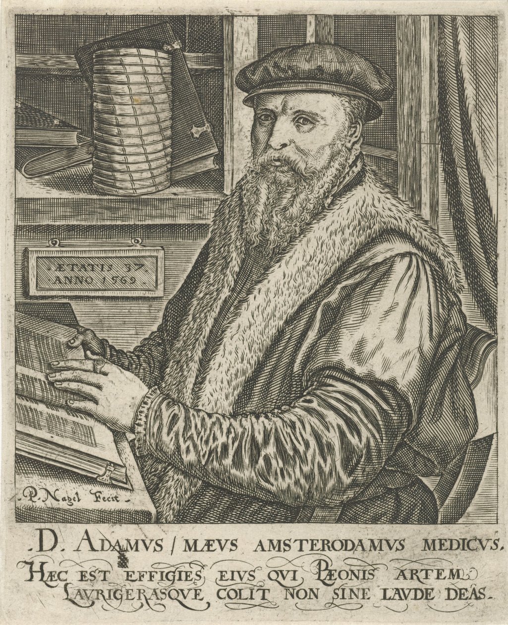 Adam Maeus portréja alkotó: Pieter Nagel