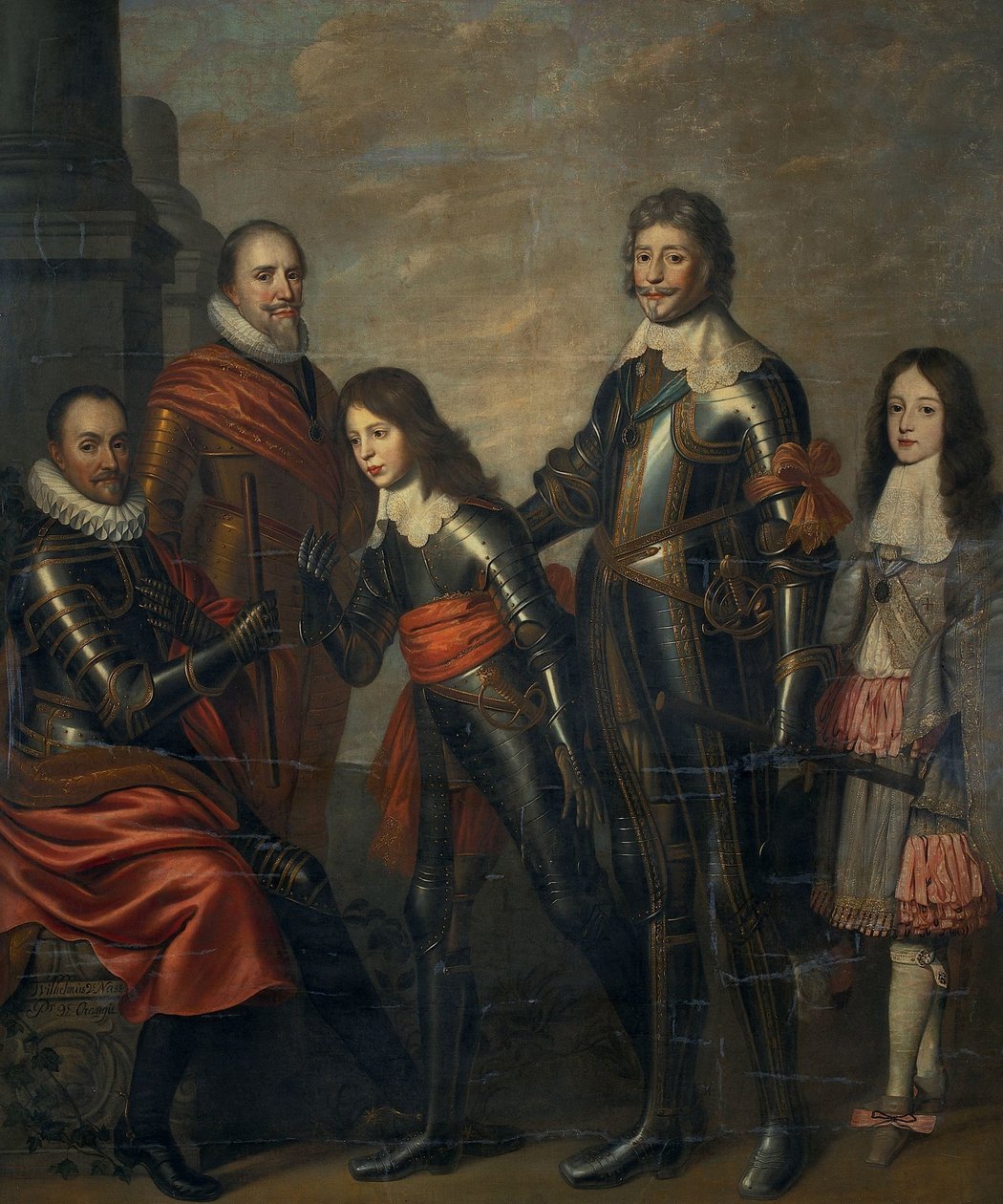 Orange hercegeinek négy generációja: I. Vilmos, Maurice és Frigyes Henrik, II. Vilmos és III. Vilmos alkotó: Pieter Nason