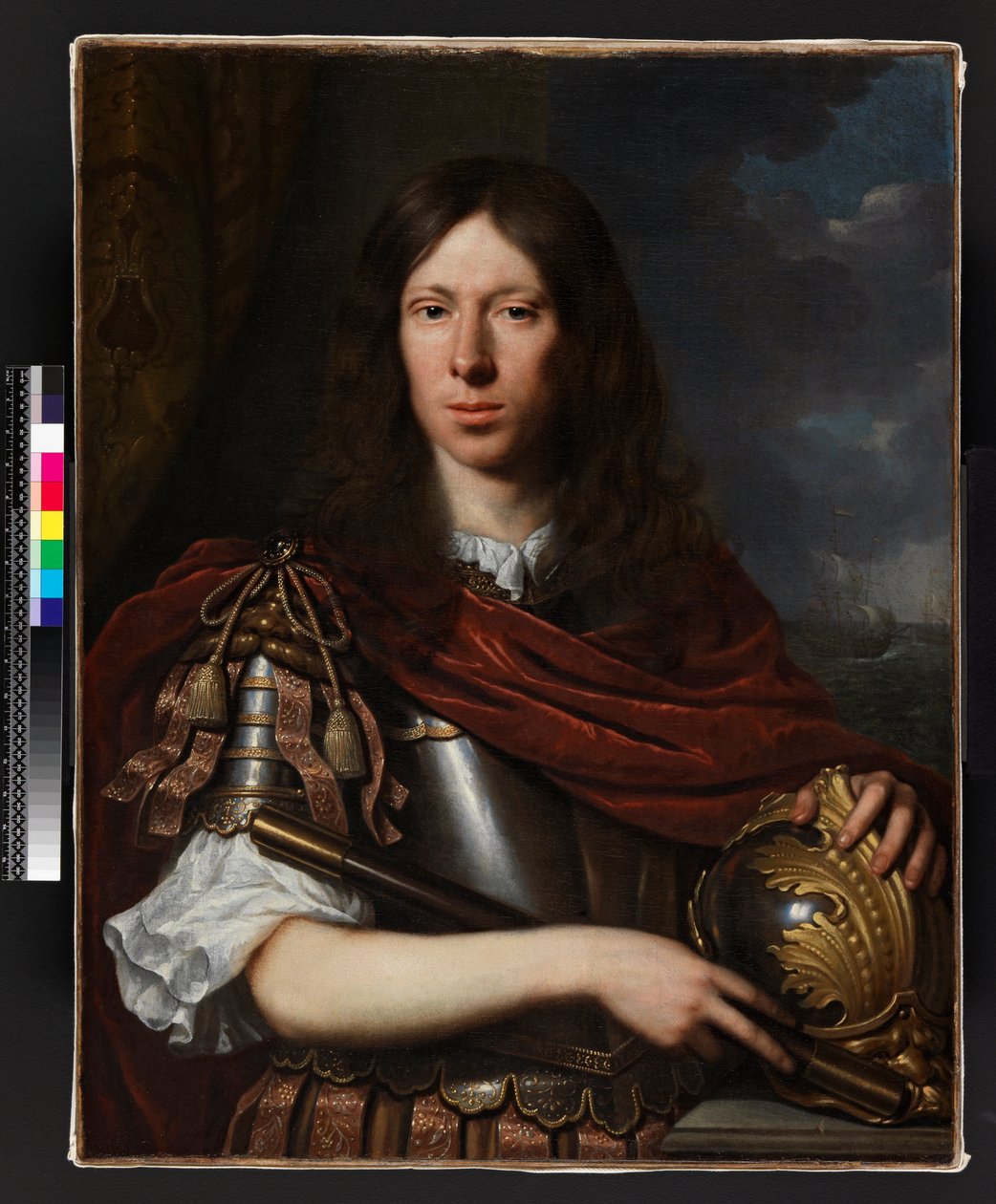 Sisakos úriember, 1690 előtt alkotó: Pieter Nason