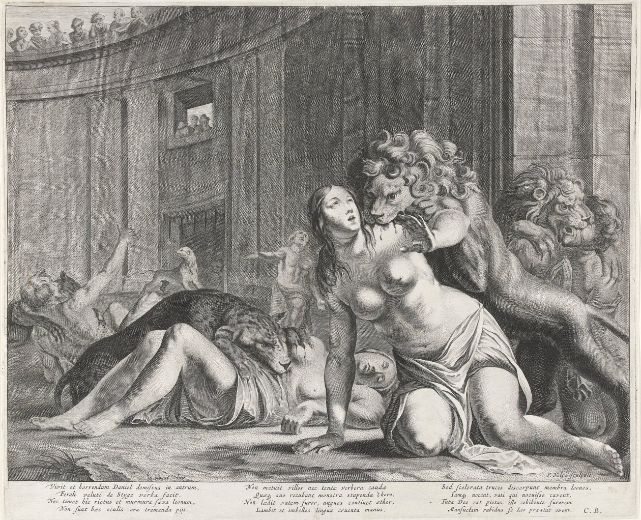 Daniel az oroszlán barlangjában alkotó: Pieter Nolpe