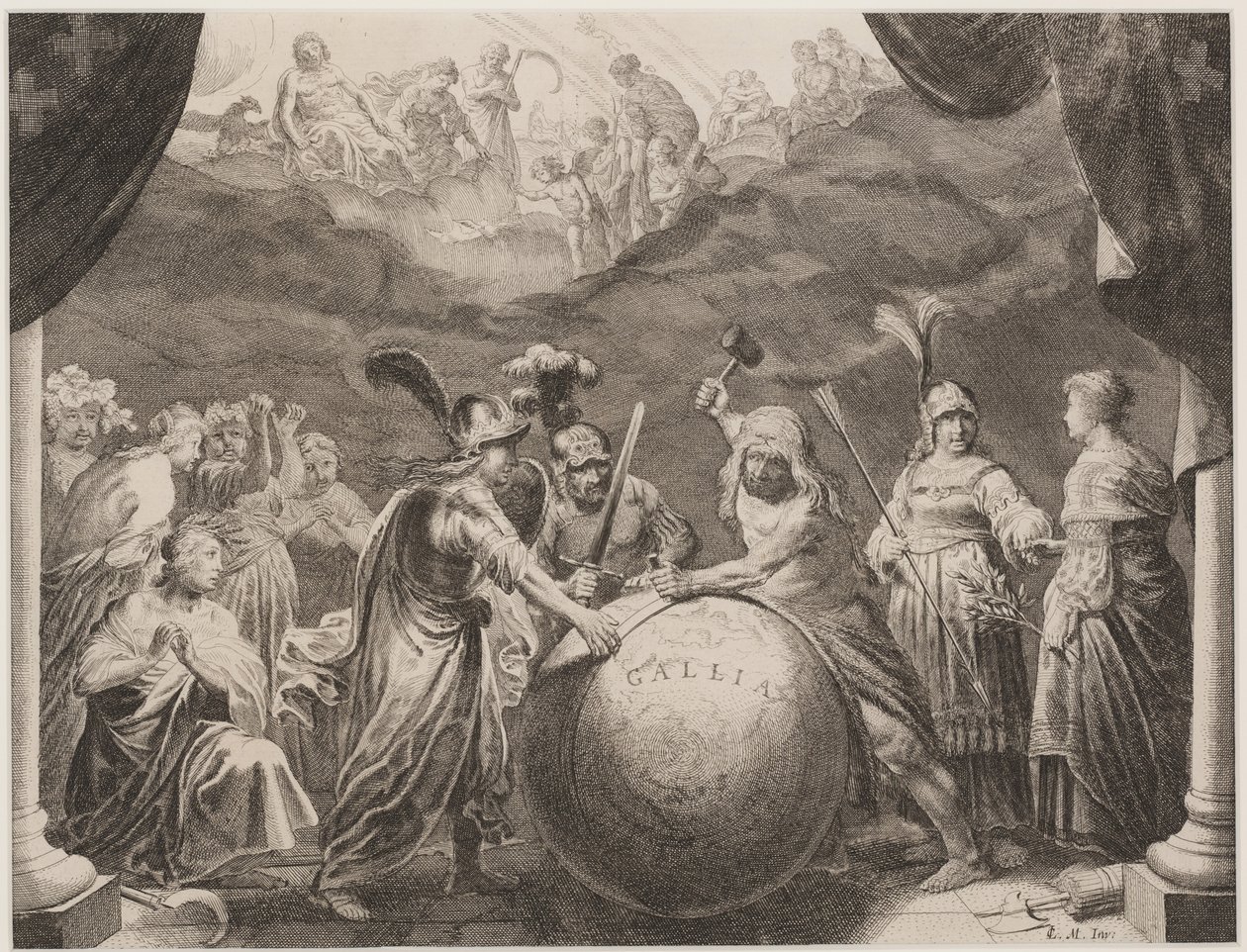 Herkules helyreállítja Galliát alkotó: Pieter Nolpe