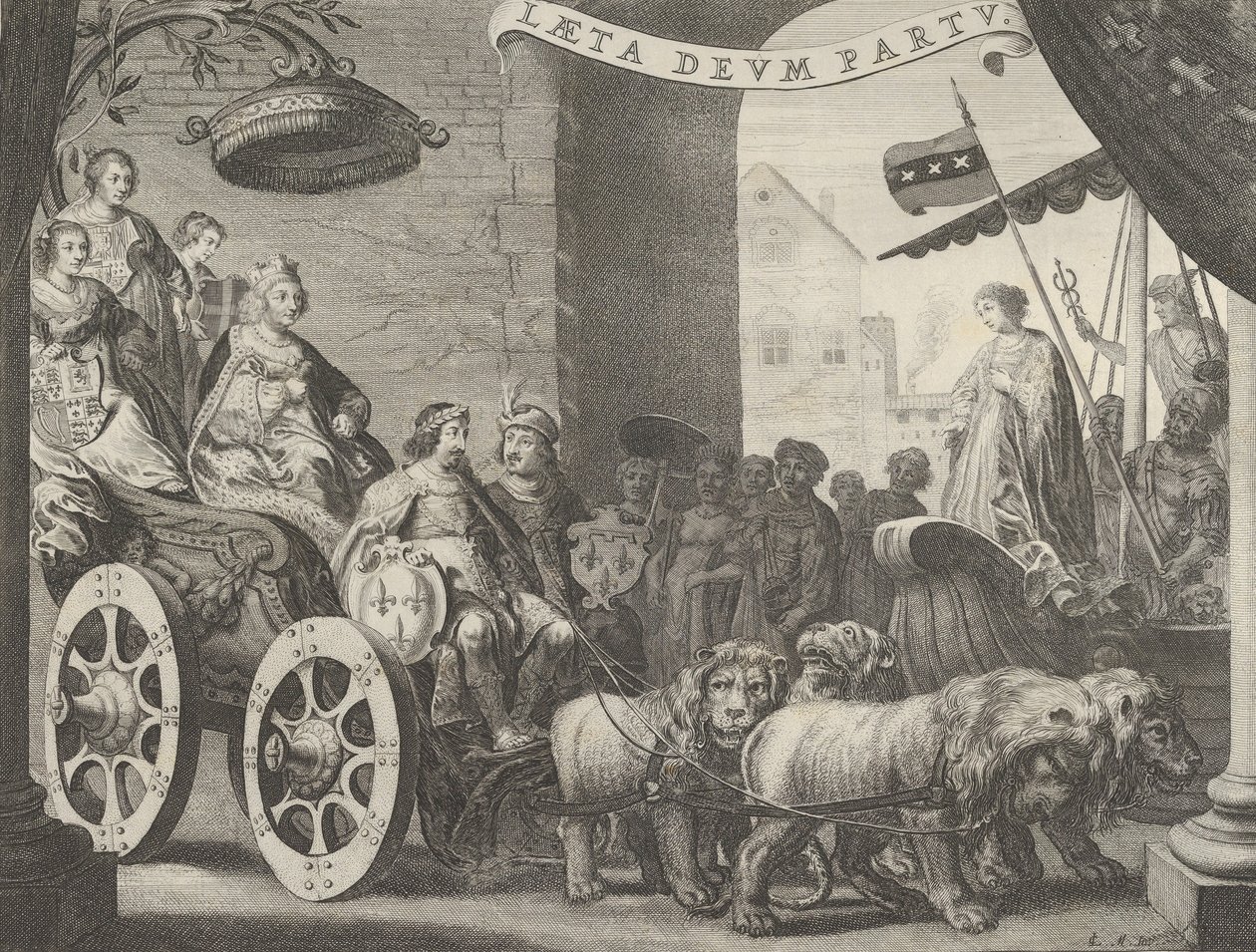 5a. tábla: Marie de Medici, mint Berecynthia, Caspar Barlaeustól, Medicea Vendég, 1638 alkotó: Pieter Nolpe