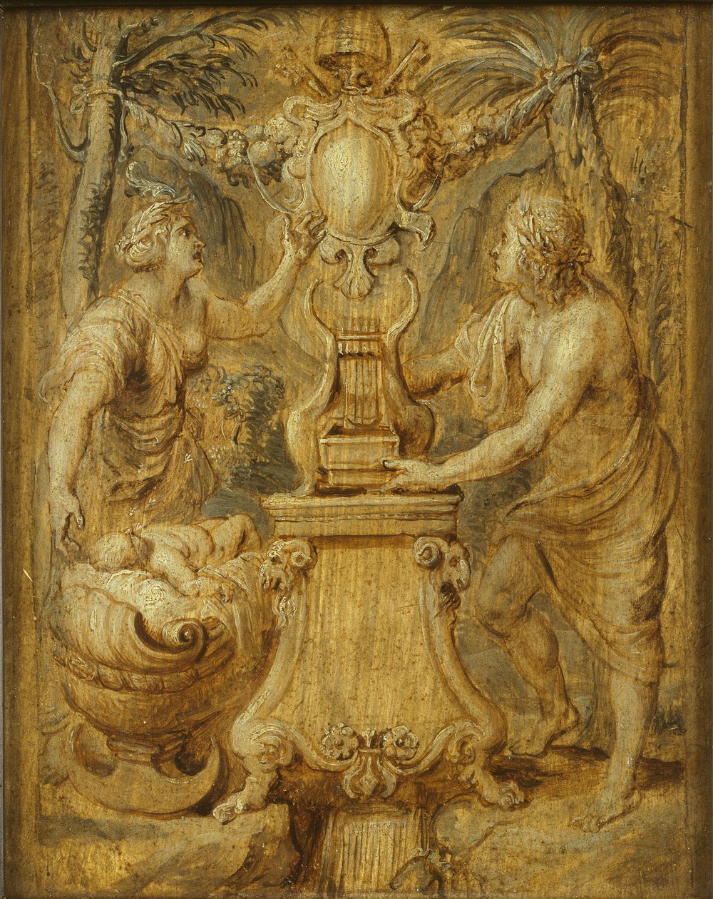 Matthias Casimiris Sarbievii borítója. Lyricorum Libri IV, Maciej Kazimierz Sarbiewski, 1632. alkotó: Pieter Paul Rubens