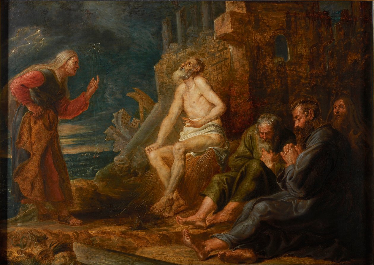 Job a trágyakupacban, 1650. alkotó: Pieter Paul Rubens