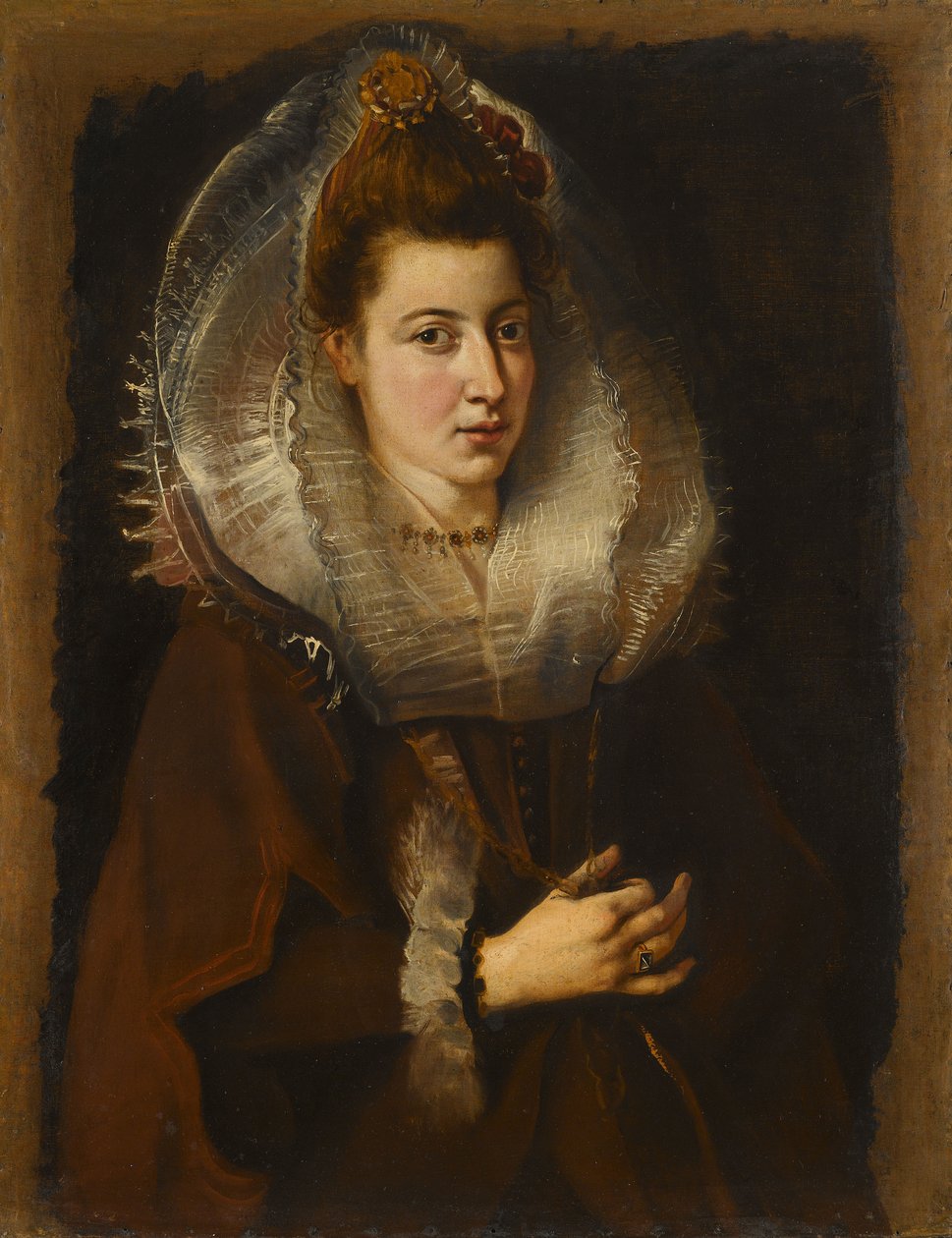 Fiatal nő portréja lánccal, 1605-1606. alkotó: Pieter Paul Rubens