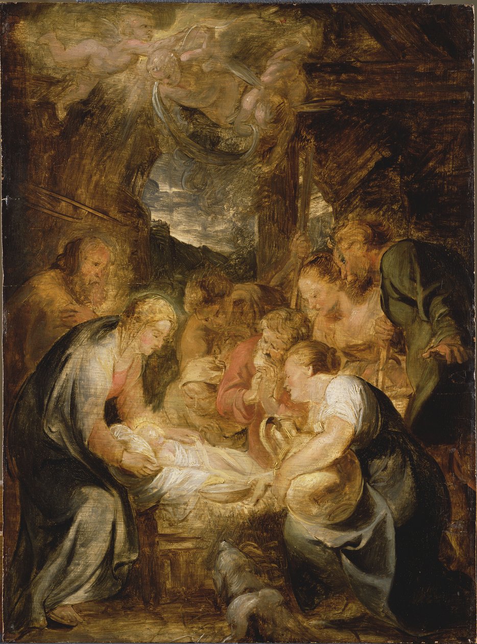 A Pásztorok imádása, 1615-1616. alkotó: Pieter Paul Rubens